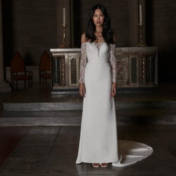 Evie Young Bridal Frankie EY313 Wedding Gown Dress (Size 12) - Picture 1 of 1